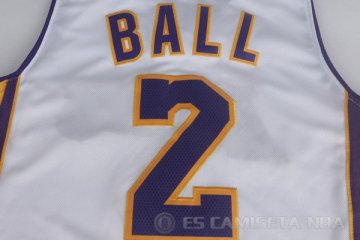 Camiseta Ball #2 Los Angeles Lakers Blanco