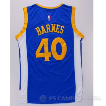 Camiseta Barnes #40 Golden State Warriors Azul