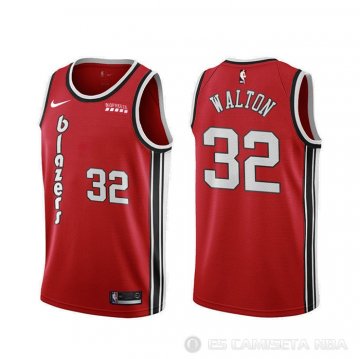 Camiseta Bill Walton #32 Portland Trail Blazers Classic Rojo