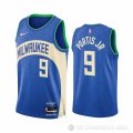 Camiseta Bobby Portis #9 Milwaukee Bucks Ciudad 2023-24 Azul