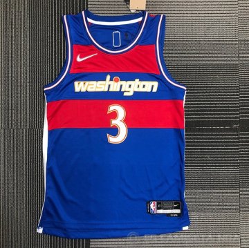 Camiseta Bradley Beal NO 3 Washington Wizards Ciudad 2021-22 Azul