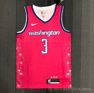 Camiseta Bradley Beal #3 Washington Wizards Ciudad 2022-23 Rosa