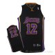 Camiseta Brown #12 Los Angeles Lakers Negro Purpura