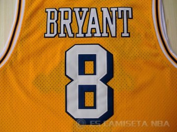 Camiseta Bryant #8 Los Angeles Lakers Amarillo