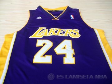 Camiseta Bryant #24 Los Angeles Lakers Violeta