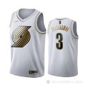 Camiseta C.j. Mccollum #3 Golden Edition Portland Trail Blazers Blanco