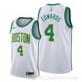 Camiseta Carsen Edwards #4 Boston Celtics Ciudad 2019-20 Blanco