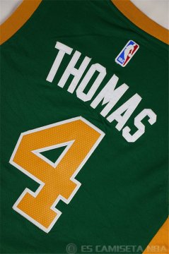 Camiseta Thomas #4 Boston Celtics Verde Phnom Penh