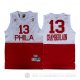 Camiseta Chamberlain #13 Philadelphia 76ers Retro Blanco Rojo