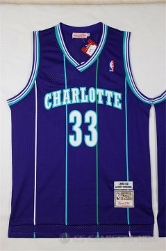 Camiseta Mourning #33 Charlotte Hornets Purpura