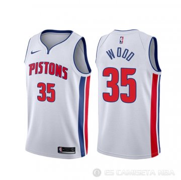 Camiseta Christian Wood #35 Detroit Pistons Association Blanco