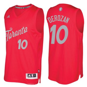 Camiseta Christmas Day Toronto Raptors DeRozan #10 Rojo 2016