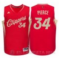 Camiseta Pierce Christmas #34 Los Angeles Clippers Rojo