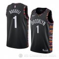 Camiseta D'angelo Russell #1 Brooklyn Nets Ciudad 2018-19 Negro