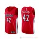 Camiseta Davis Bertans #42 Washington Wizards Earned Rojo