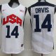 Camiseta Davis #14 USA 2012 Blanco