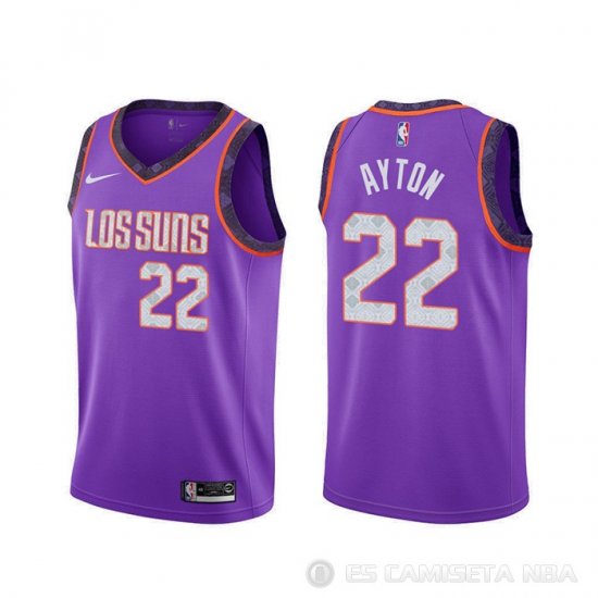Camiseta Deandre Ayton #22 Phoenix Suns Ciudad Violeta - Haga un click en la imagen para cerrar