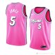 Camiseta Derrick Jones #5 Miami Heat Earned 2018-19 Rosa