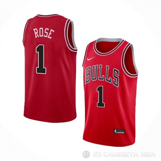 Camiseta Derrick Rose #1 Chicago Bulls Icon Rojo - Haga un click en la imagen para cerrar