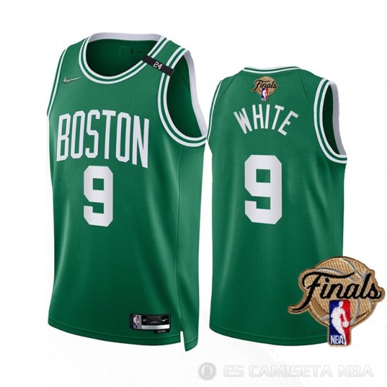 Camiseta Derrick White #9 Boston Celtics Icon 2022 NBA Finals Verde - Haga un click en la imagen para cerrar