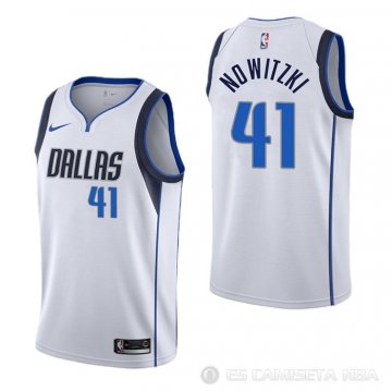 Camiseta Dirk Nowitzki #41 Dallas Mavericks Association Blanco