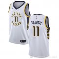 Camiseta Domantas Sabonis NO 11 Indiana Pacers Association Blanco