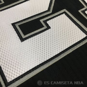Camiseta Duncan #21 San Antonio Spurs Autentico Negro