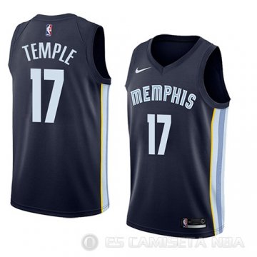 Camiseta Garrett Temple #17 Memphis Grizzlies Icon 2018 Azul