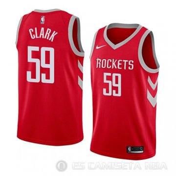 Camiseta Gary Clark #59 Houston Rockets Icon 2018 Rojo