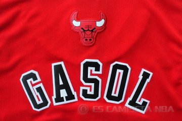 Camiseta Gasol #16 Chicago Bulls Rojo