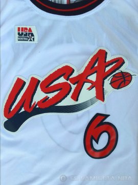 Camiseta Hardaway #6 USA 1996 Blanco