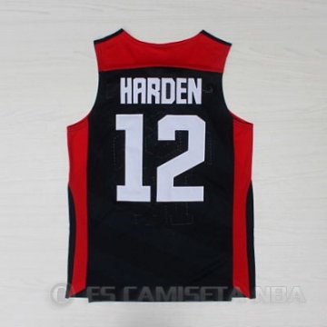 Camiseta Harden #12 USA 2012 Negro