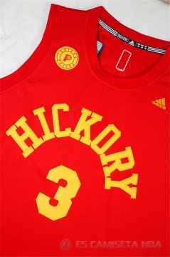 Camiseta Hickory Hill #3 Indiana Pacers Rojo