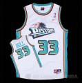 Camiseta Hill #33 Detroit Pistons Blanco