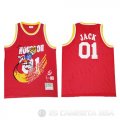 Camiseta Houston Rockets x Cactus Jack #01 Rojo