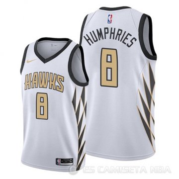 Camiseta Isaac Humphries #8 Atlanta Hawks Ciudad Blanco