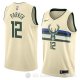 Camiseta Jabari Parker #12 Milwaukee Bucks Ciudad 2018 Crema