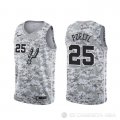 Camiseta Jakob Poeltl #25 San Antonio Spurs Earned Camuflaje