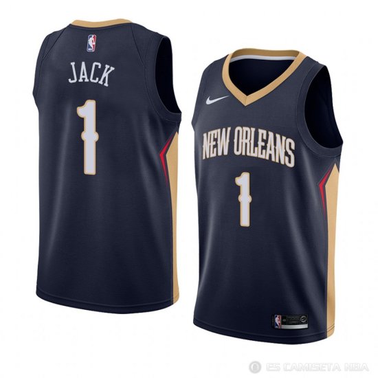 Camiseta Jarrett Jack #1 New Orleans Pelicans Icon 2018 Azul - Haga un click en la imagen para cerrar
