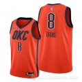 Camiseta Jawun Evans #8 Oklahoma City Thunder Earned Naranja