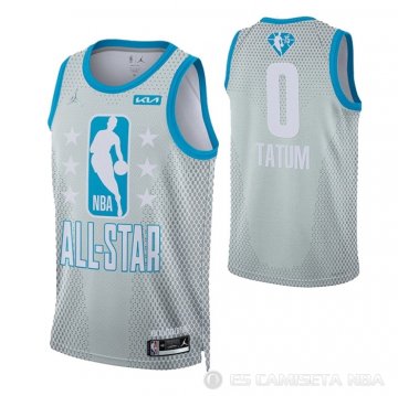 Camiseta Jayson Tatum #0 All Star 2022 Boston Celtics Gris