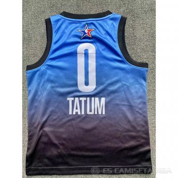 Camiseta Jayson Tatum #0 Boston Celtics Nino All Star 2023 Azul