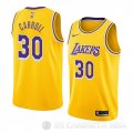 Camiseta Jeffrey Carroll #30 Los Angeles Lakers Icon 2018-19 Oro