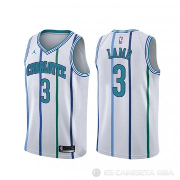 Camiseta Jeremy Lamb #3 Charlotte Hornets Classic Blanco