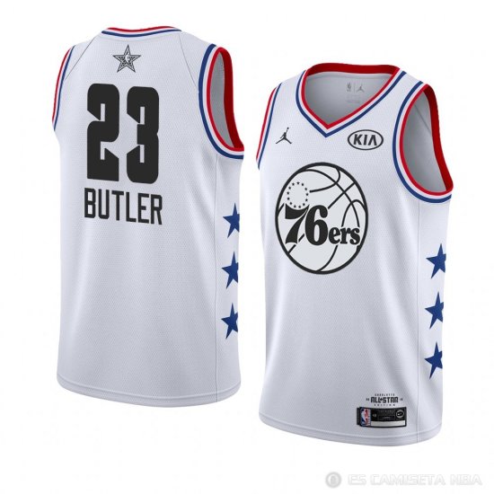 Camiseta Jimmy Butler #23 All Star 2019 Philadelphia 76ers Blanco - Haga un click en la imagen para cerrar