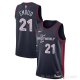 Camiseta Joel Embiid #21 Philadelphia 76ers Ciudad 2023-24 Azul