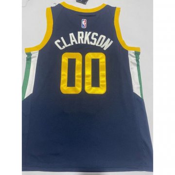 Camiseta Jordan Clarkson #00 Utah Jazz Icon Azul
