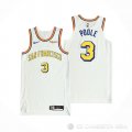 Camiseta Jordan Poole #3 Golden State Warriors Classic Autentico Blanco