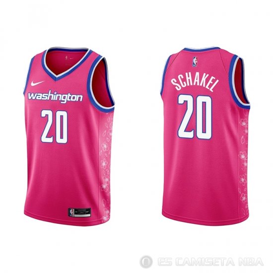 Camiseta Jordan Schakel #20 Washington Wizards Ciudad 2022-23 Rosa - Haga un click en la imagen para cerrar