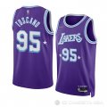Camiseta Juan Toscano-Anderson #95 Los Angeles Lakers Ciudad 2021-22 Violeta